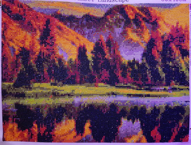 Mary G, Autumn lakeside woodland, Hama bead craft.jpg